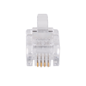 DYNAMIX RJ11 Plug 20pc Bag, 6P4C Modular Plug. 3 micron.