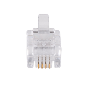 DYNAMIX RJ11 Plug 20pc Bag, 6P4C Modular Plug. 3 micron.
