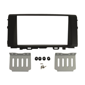 Fitting Kit Kia Rio 2017 On Double Din (With Side Brackets) (Black)