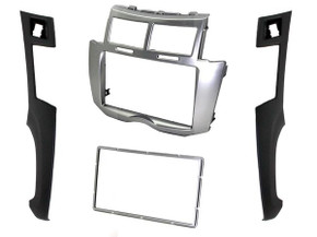 Fitting Kit Toyota Yaris Vitz 2007 - 2011 Double Din (Silver / Black)