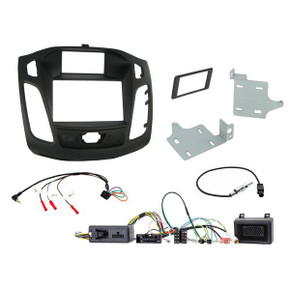 Fitting Kit Ford Focus 2011 - 2015 Double Din (Black) (Vehicles With Advanced Display) Complete Kit