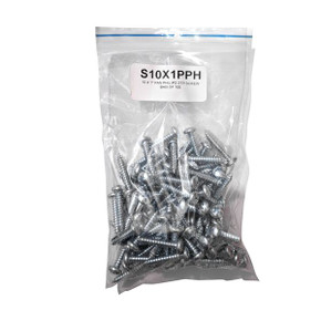 10 X 5/8" Pan Phillips Stp Screw Black - Bag Of 100