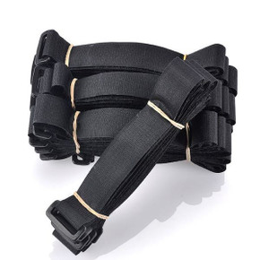 VELCRO VELSTRAP 600mm x 25mm. Reusable Self-Engaging High Strength Strap. Utilising a Buckle for Optimum Tensioning. Fast & Easy Engagement & Release. Easy Cable Management. Sold Per Strap. Black