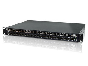 CTC UNION 20 Port Managed SFP Patching HUB. Converts 100/1000Base-FX Ethernet copper to 100 & 1000Mbps SFP fibre. With SNMP and Web-base management for remote