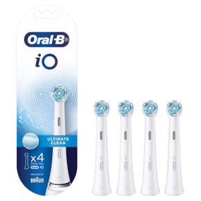 Oral-B iO Ultimate Clean Replacement Brush Heads 4pk â€“ White