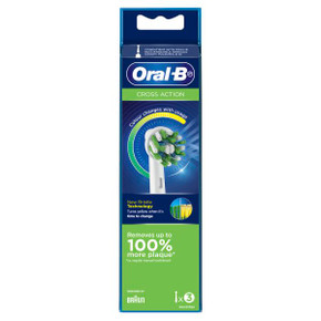 Oral-B CrossAction Replacement Brush Heads 3 Pack