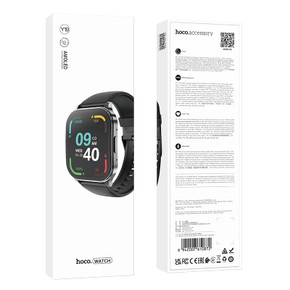 Hoco Smart Sports Watch w/ Call Feature  AMOLED  7~10 Days Battery Life (Y19)