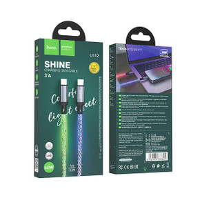 Hoco Colorful LED USB Cable - Type C to Type C (U112)