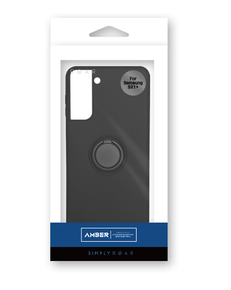 Amber Silicon Case w/ Magnetic Ring - Galaxy S23 Plus (Black) Amber Silicon Case w/ Magnetic Ring - Galaxy S23 Plus (Black)