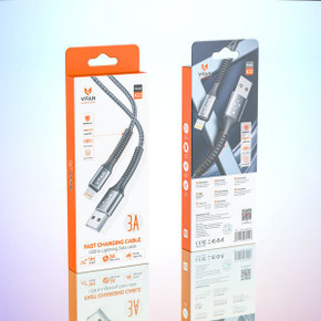 Vipfan Super Fast Charging Cable with Reinforced Long Grip (X22) - iOS