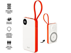 3sixT JetPak 3 in 1 Wireless 10000mAh PowerBank - Wht/Orange