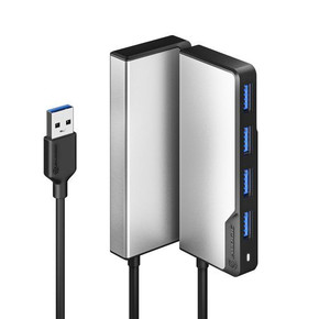 Alogic Fusion Swift Usb-A 3.2 4 Port Hub -Space Grey Alogic Fusion Swift Usb-A 3.2 4 Port Hub -Space Grey