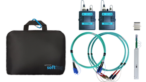 FIBERXPERT Multimode Fiber Adapter 850/1300nm Testing Kit. Includes 2x MMEF Adapters with LC & FC interfaces, 2x FC-LC Modally Transparent, 2x LC-LC Simplex Cord. *Bought in to Order - 14 Day Lead