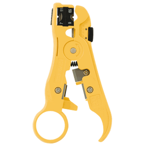 HANLONG  All-In-One Stripping Tool with Cable Cutter for Cat5e/6, Coax, Voice and Audio Cables.   