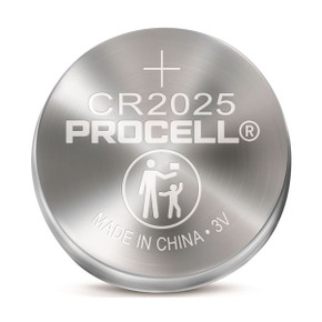 PROCELL Lithium CR2025 Coin Battery. Box of 20 (4x Strips of 5)    