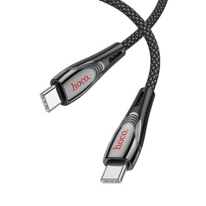 Hoco 60W Nylon Braided Metallic Usb Cable - Usb C To Usb C (U133)