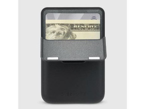 Casemate Magnetic Flip Wallet (MS) - Black Leather