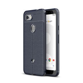 Google Pixel 3a      Leather Texture Case    Navy