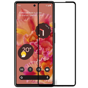 Google Pixel 6 Full Cover Tempered Glass Screen Protector Black Google Pixel 6 Full Cover Tempered Glass Screen Protector Black