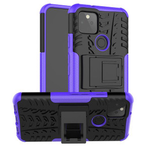 Google Pixel 5      Heavy Duty Case    Purple