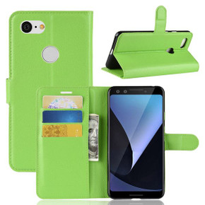 Google Pixel 3      Pu Wallet Case    [Green]