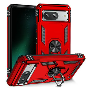Google Pixel 8a      Military Armour Ring Case    Red