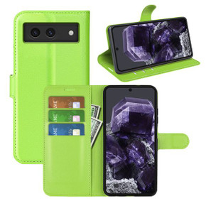 Google Pixel 8A      Pu Wallet Case    [Green]