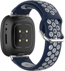 Fitbit Versa 3      Silicone Strap   Navy/White