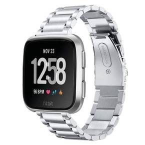 Fitbit Versa      Stainless Steel Strap   Silver