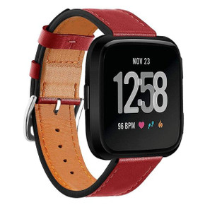 Fitbit Versa      PU Leather Strap   Red