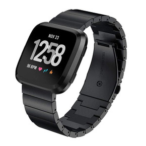 Fitbit Versa      Stainless Steel Strap   Black