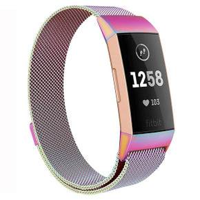 Fitbit Charge 3 Milanese Loop Strap Rainbow Fitbit Charge 3 Milanese Loop Strap Rainbow