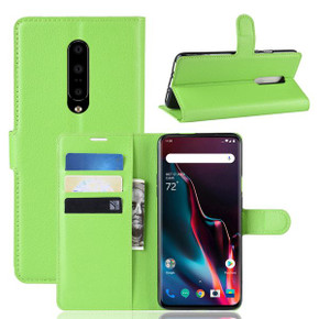 Oneplus 7 Pro      Pu Wallet Case    [Green]