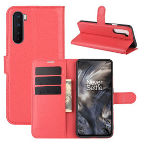 Oneplus Nord      Pu Wallet Case    [Red]