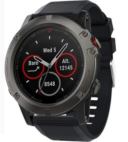 Garmin Fenix 7X Pro      Silicone Strap   Black