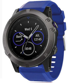 Garmin Fenix 7X Pro Silicone Strap Blue Garmin Fenix 7X Pro Silicone Strap Blue