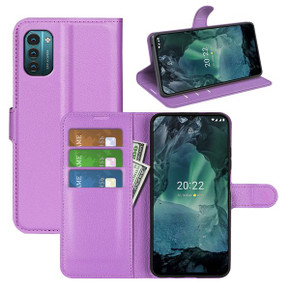 Nokia G21      Pu Wallet Case    [Purple]