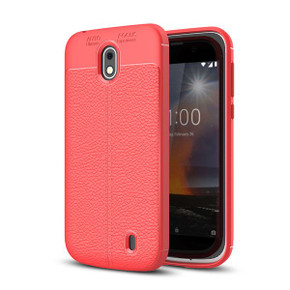 Nokia 1 Leather Texture Case Red