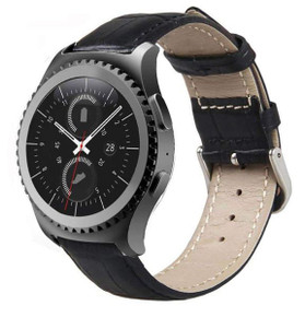 Samsung Gear S2 Classic      PU Leather Strap   Black