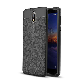 Nokia 3.1 Leather Texture Case Black