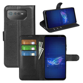 Asus Rog Phone 6      Pu Wallet Case    [Black]
