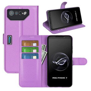 Asus Rog Phone 7      Pu Wallet Case    [Purple]