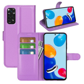 Xiaomi Redmi Note 11 (4G)      Pu Wallet Case    [Purple]
