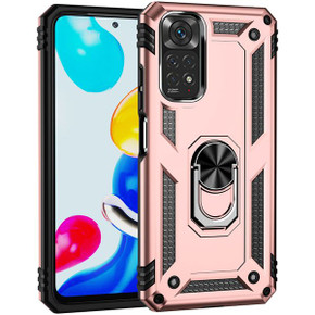 Xiaomi Redmi Note 11 (4G) Military Armour Ring Case RoseGold