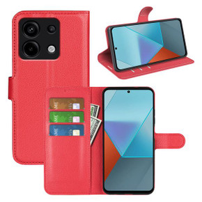 Xiaomi Poco X6 5G      Pu Wallet Case    [Red]