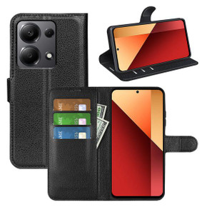 Xiaomi Poco M6 Pro 4G      Pu Wallet Case    [Black]