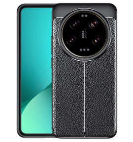 Xiaomi 14 Ultra Leather Texture Case Black