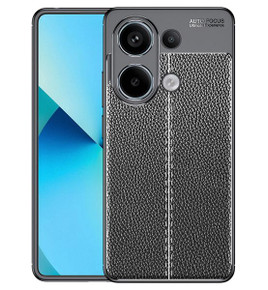Xiaomi Poco M6 Pro 4G Leather Texture Case Black
