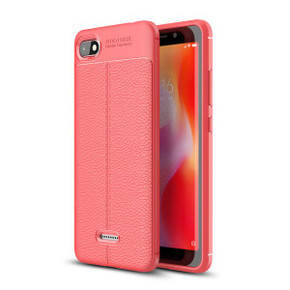 Xiaomi Redmi 6A Leather Texture Case Red Xiaomi Redmi 6A Leather Texture Case Red