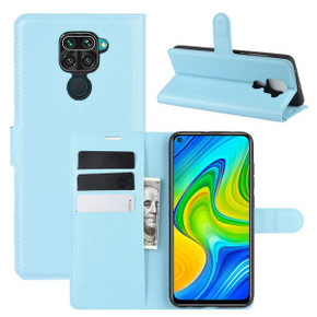 Xiaomi Redmi Note 9      Pu Wallet Case    [Lightblue]